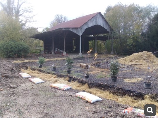 Les travaux de la grange ont commencé